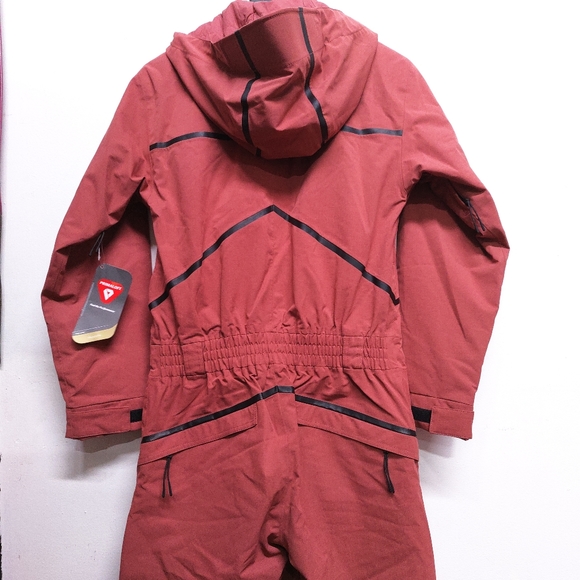 NWT FP Movement Henna Rust Red Inside Edge One Piece Ski Suit S - Picture 10 of 13